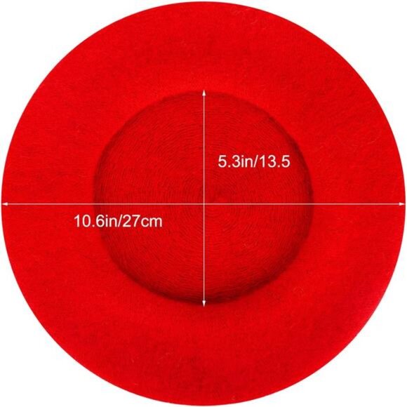 6 Pieces Wool Beret Hat French Style Beanie Hats Fashion Ladies Beret Caps - Picture 7 of 8